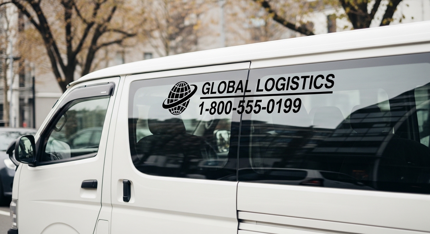 車リアガラス用カッティングステッカー